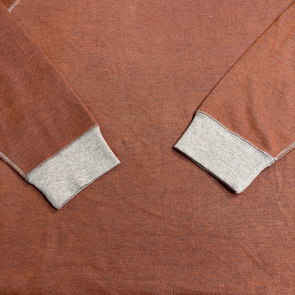 Tommy Bahama Sweatshirt Mens XL Brown Reversible Raglan Crewneck Knit Pullover - Picture 2 of 14